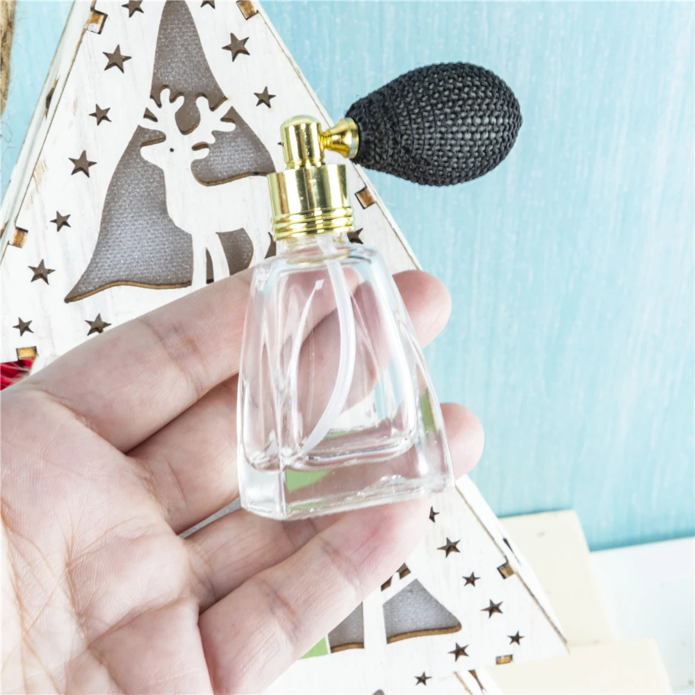 10ml Mini Parfüm Şişesi ile Donatılmış Renkli Hava Yastığı Memesi Şeffaf Cam Mücevher Kutusu 5 Adet Seyahat Alt Şişeler Görüntü 4