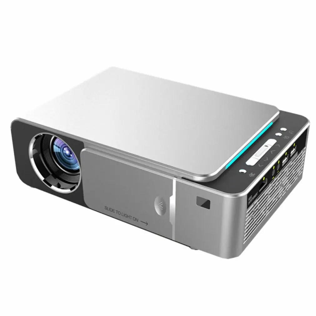 2022 Yeni T6 Mini led projektör Desteği 4K Android WiFi Film Oyunu USB 1080P Taşınabilir Sinema Beamer İle Akıllı Telefon İçin hediye Görüntü 4