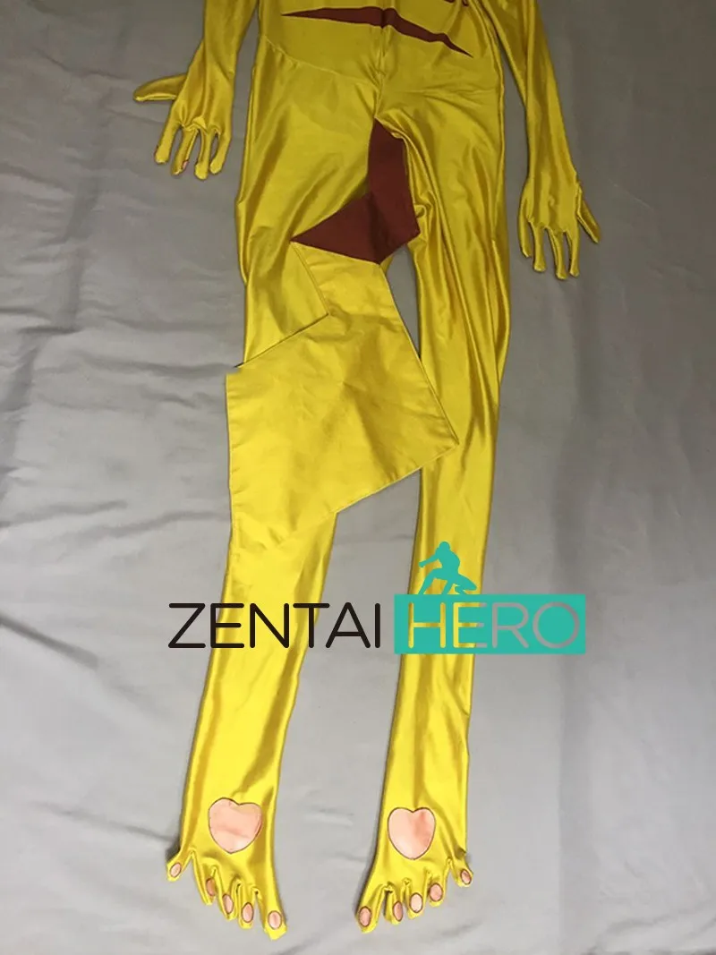 3D Baskılı Anime Erkek Cosplay Kostüm Sarı Zentai Bodysuits Takım Elbise Leotard Tulum Süper Kahraman Yetişkin Erkekler Çocuklar Görüntü 1