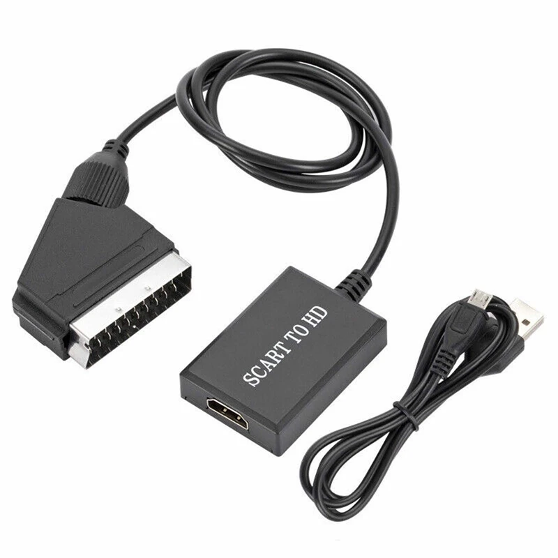 HDMI Adaptörüne SCART HDMI Dönüştürücü Video Adaptörüne SCART A4GS Görüntü 4