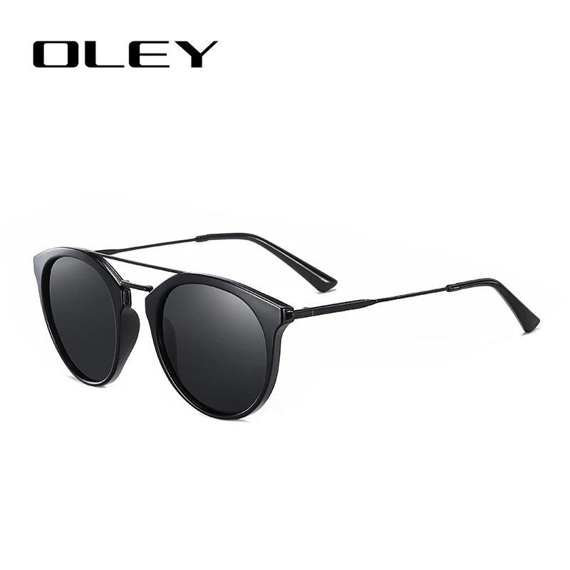 OLEY TR90 Vintage Erkekler Güneş Gözlüğü Polarize Oval Çerçeve güneş gözlüğü Kadın Erkek Moda Klasik Unisex Gözlük Oculos De Sol Görüntü 1