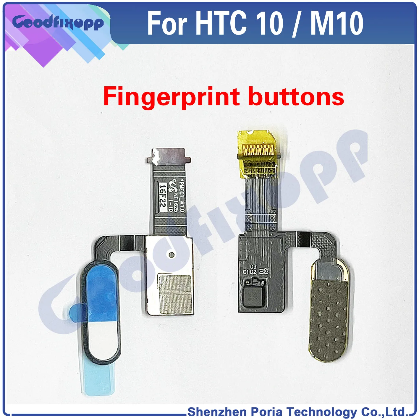 Orijinal HTC 10 M10 Cep Telefonu Ev Düğmesi Parmak İzi Dokunmatik KİMLİĞİ sensör esnek kablo Şerit HTC M10 M10h Görüntü 2