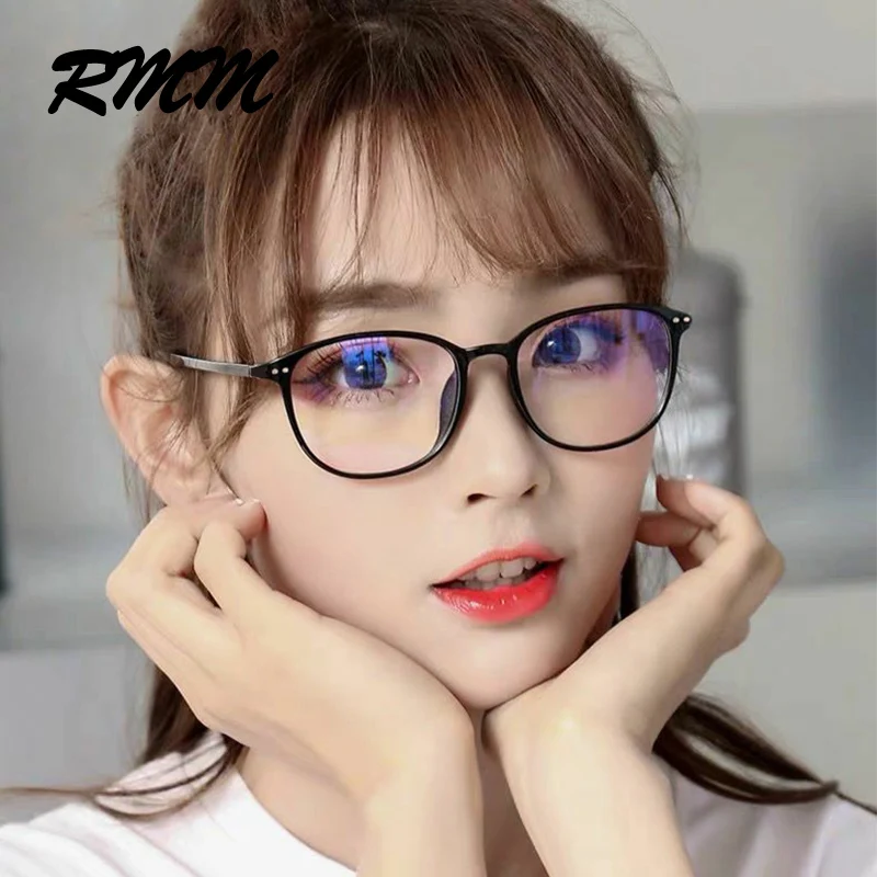 RMM Retro Kare yuvarlak Çerçeve Düz Gözlük Anti mavi ışık gözlük Kadın ve Erkek Optik Gözlük Gözlük Miyopi Gözlük Çerçeveleri Görüntü 0