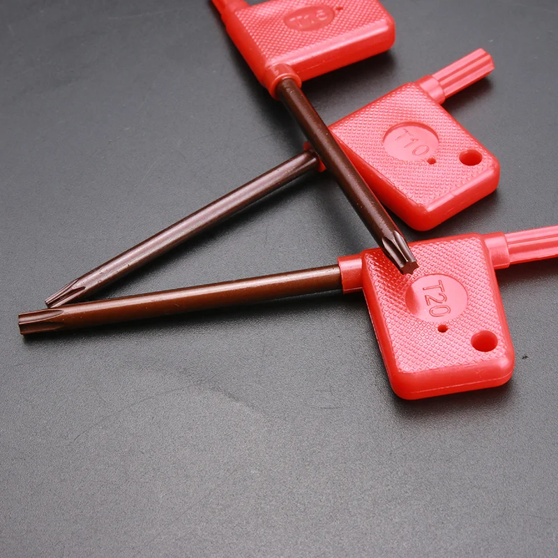 T5 T6 T7 T8 T9 T10 T15 T20 Vida anahtarı kırmızı bayrak anahtarları kulüpleri anahtarı Erik altıgen anahtarı CNC makinesi parçaları Görüntü 5