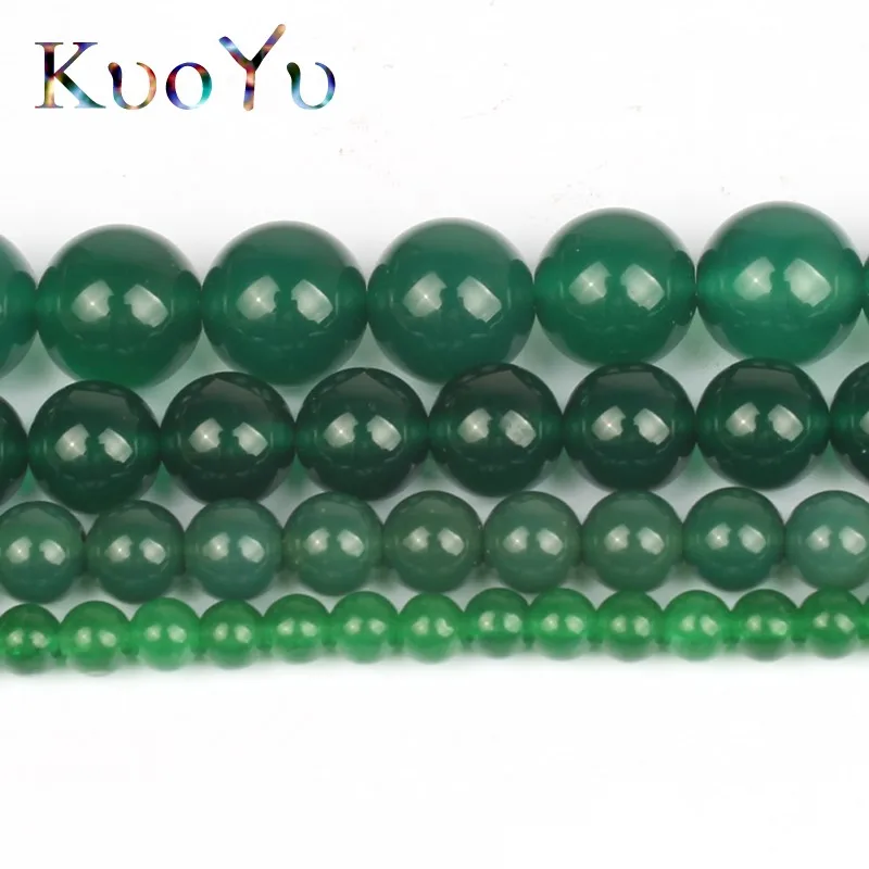 toptan Yeşil Jades Boncuk Yuvarlak Gevşek Taş Boncuk Takı Yapımı İçin 15.5 inç 4/6/8/10/12mm diy bilezik Kolye Kolye Görüntü 3