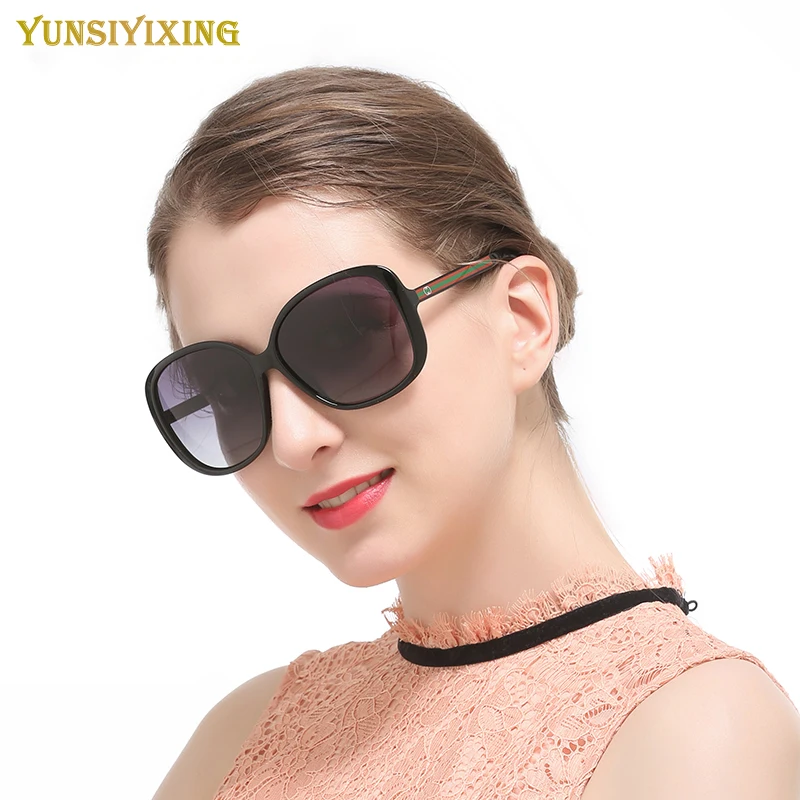 YUNSIYIXING Polarize kadın Güneş Gözlüğü Kelebek Moda Marka Gözlükleri Kaplama Ayna Sürüş Gözlük Oculos de sol 3157 Görüntü 1