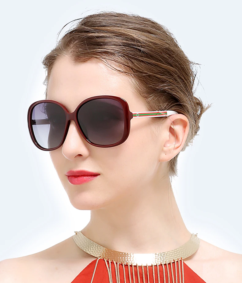YUNSIYIXING Polarize kadın Güneş Gözlüğü Kelebek Moda Marka Gözlükleri Kaplama Ayna Sürüş Gözlük Oculos de sol 3157 Görüntü 4